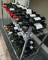 GATTO 2-Tier Chrome Wine Rack - 18 Bottle