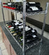 GATTO 2-Tier Chrome Wine Rack - 18 Bottle