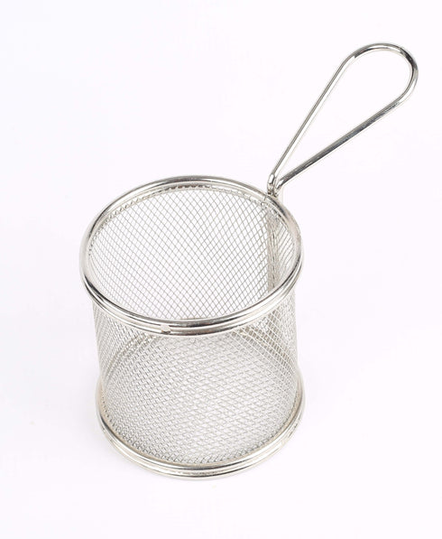 MINI BASKET ROUND S/STEEL - 90 x 90MM - Cater-Care