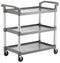 PLASTIC TROLLEY WITH TOTE BOX&BINS- 3 TIER - cater-care