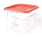 STORAGE CONTAINER CLEAR SQUARE 220 x 220 x 185MM 6QT - Cater-Care