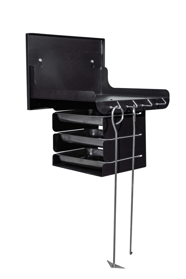 Hippiechef Braai - Standard Side Table C/W Tray Holders Below