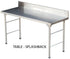 S/Steel 1350mm Table with Splashback 0.7mm Grade 430 - cater-care