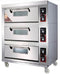 TRIPLE DECK 6 TRAY PIZZA OVEN WITH CERAMIC FLOORS- EXCLUDES TRAYS - cater-care