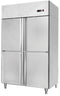 1314X845X2130 S/STEEL DOUBLE DOOR UPRIGHT FREEZER GN 4 X 1/2 DOORS - cater-care