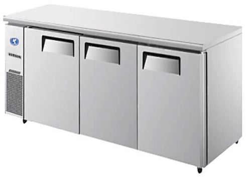 3 DOOR S/STEEL UNDERBAR 1800 X 700 X 800H WITH LOCK - cater-care