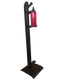 Mild steel powder coated foot operated sanitizer stand c/w 1lt bottle - cater-care