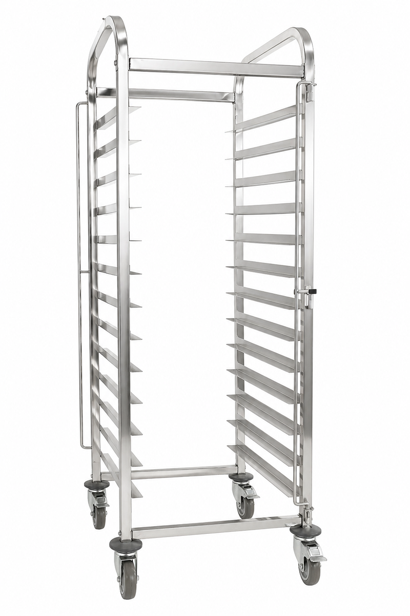 GATTO 15 Tier Baking Tray Trolley Stainless Steel (Tray Size: 600x400mm ...