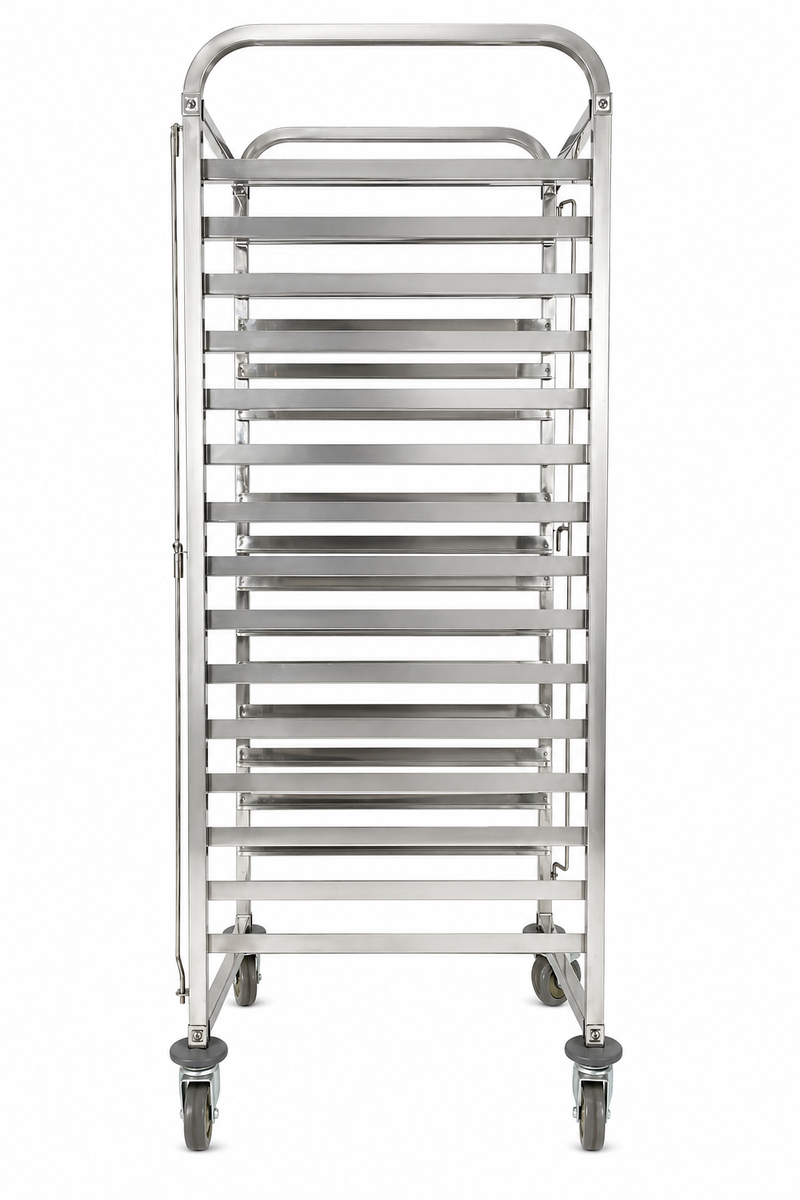 GATTO 15 Tier Baking Tray Trolley Stainless Steel (Tray Size: 600x400mm ...