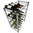 GATTO 4-Tier Chrome Wine Rack - 36 Bottle