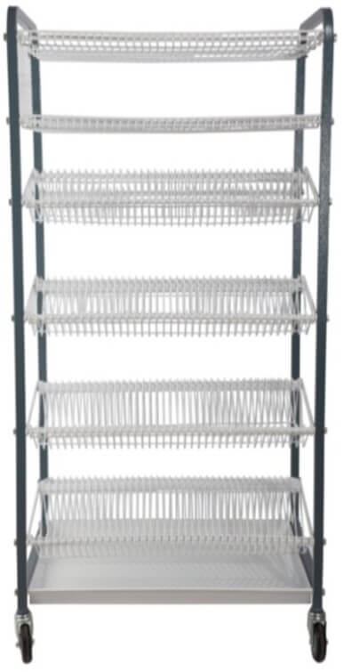 GATTO 400 Piece Mobile Crockery Rack - 152 Large Plates + 152 Small Pl ...
