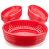 Catercare Plastic Fast Food Basket- Red- 240 x 130 x 50mm- Pack of 48