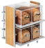 WOODEN 4 COMPARTMENT BREAD DISPLAY WITH PERSPEX DRAWERS - Cater-Care