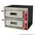 GATTO Double Deck Pizza Oven w/ Ceramic Floors - 4 Pizzas Per Deck