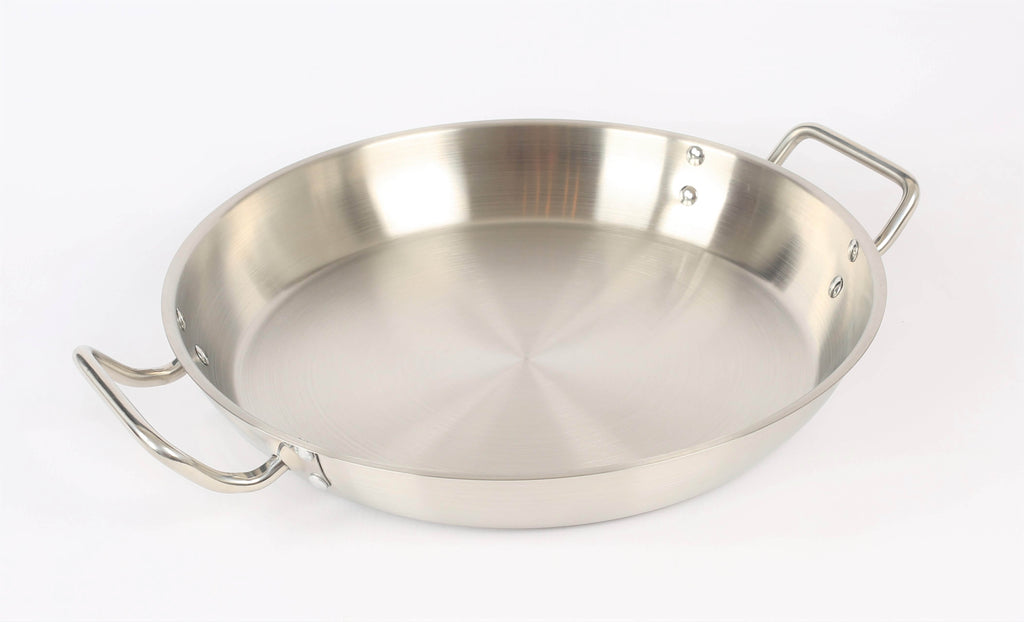 Non-magnetic Stainless Steel Wok Extra Large Ears Round Bottom