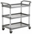 PLASTIC TROLLEY WITH TOTE BOX&BINS- 3 TIER - cater-care