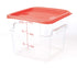 STORAGE CONTAINER CLEAR SQUARE   220 x 220 x 185MM 6QT - Cater-Care