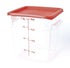 STORAGE CONTAINER CLEAR SQUARE   220 x 220 x 230MM 8QT - Cater-Care
