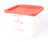 STORAGE CONTAINER WHITE SQUARE   220 x 220 x 185MM 6QT - Cater-Care