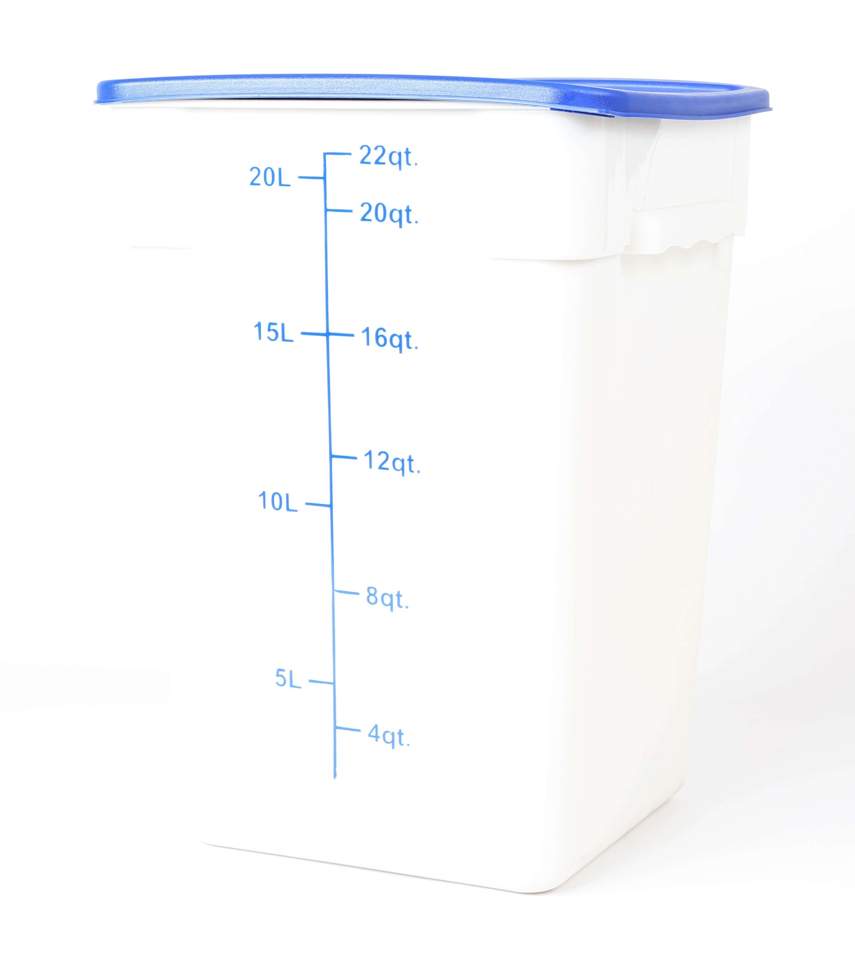 Catercare Storage Container White- 22QT/20.8L- Excl. Lid – Cater-Care